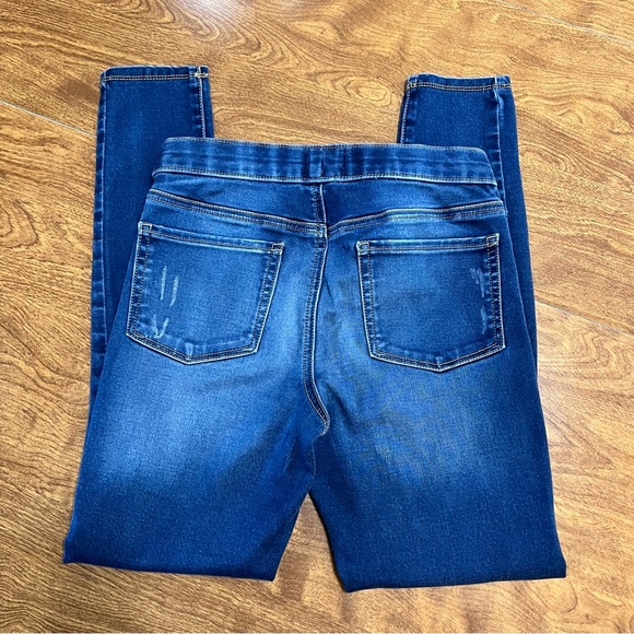 SO Medium Wash Pull On Jegging Denim Jeans kids size 14 - Picture 2 of 6
